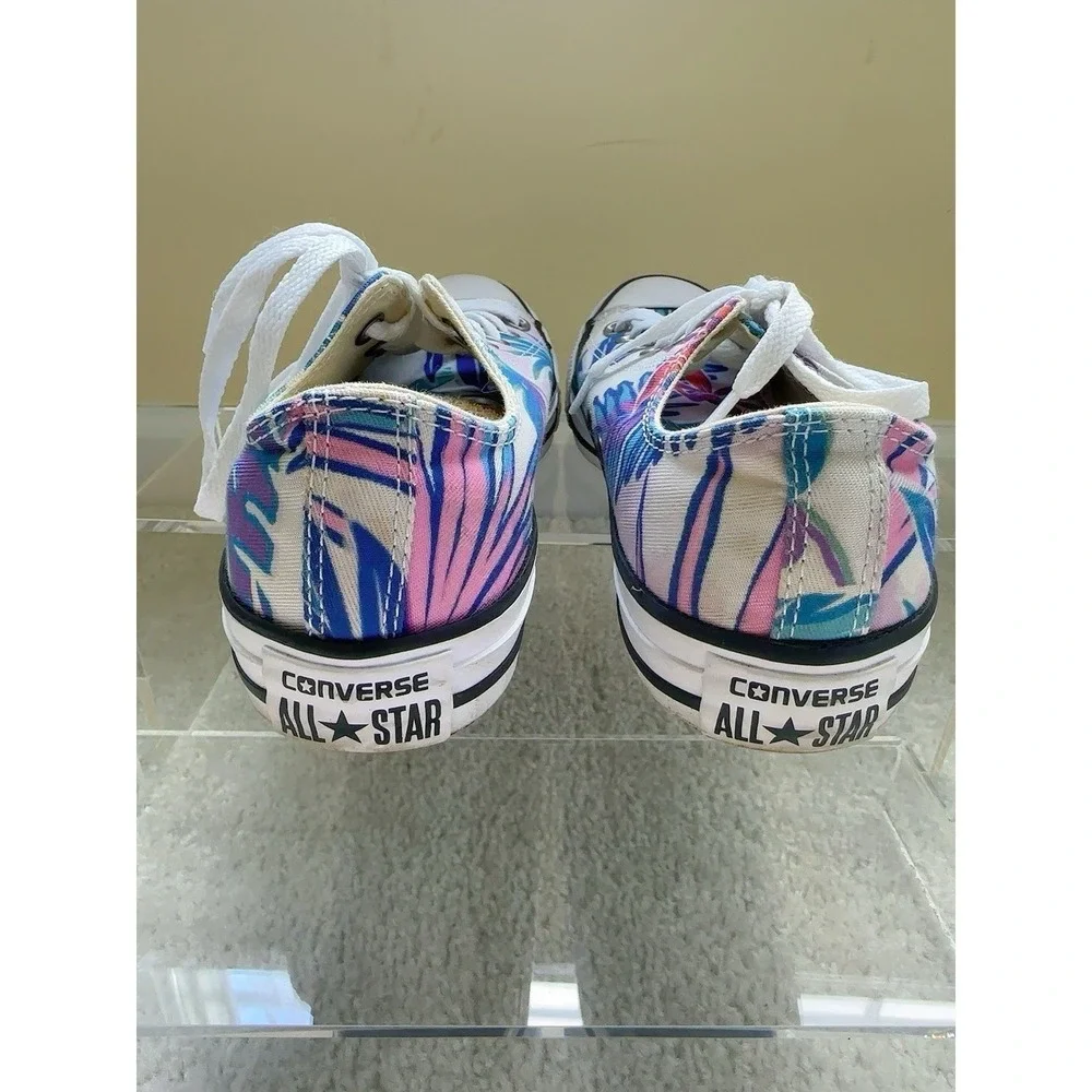 Converse All Star Multicolor Floral Hawaiian Canvas Low Top Sneakers W 7/M 5
